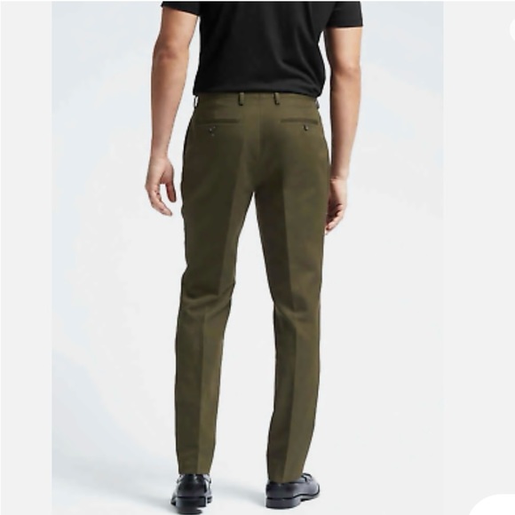 Banana Republic men’s size 38 long stretch twill pants, olive color - Picture 2 of 11